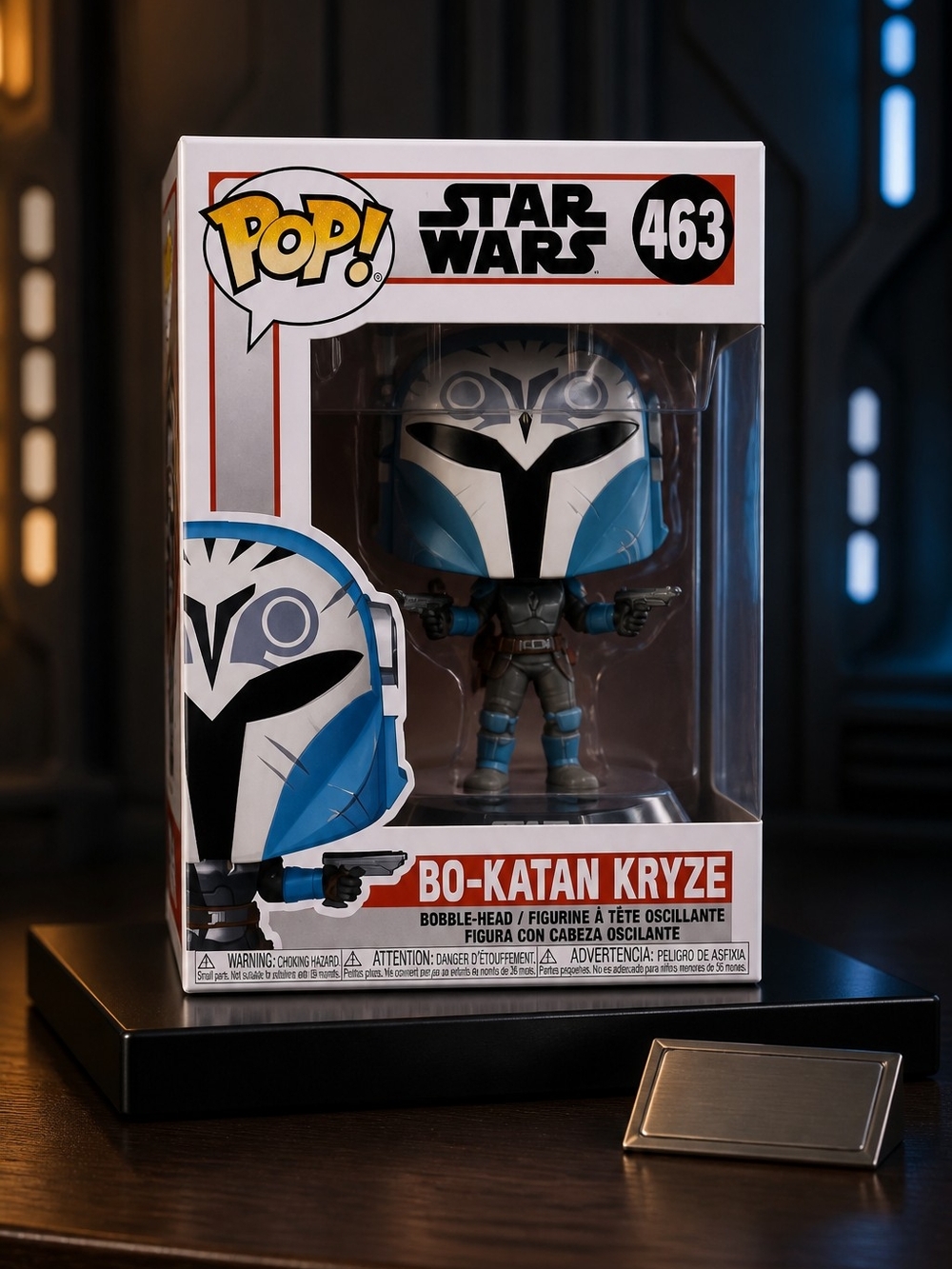 Funko Pop Bobble Head Star Wars #463 Bo-Katan Kryze - Blue & White Helmet
